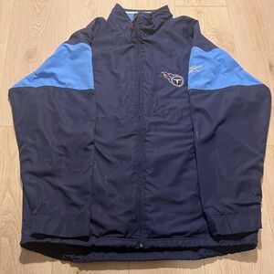 Tenesse Titans Reebok Men's Dark Blue and Light Blue Windbreaker